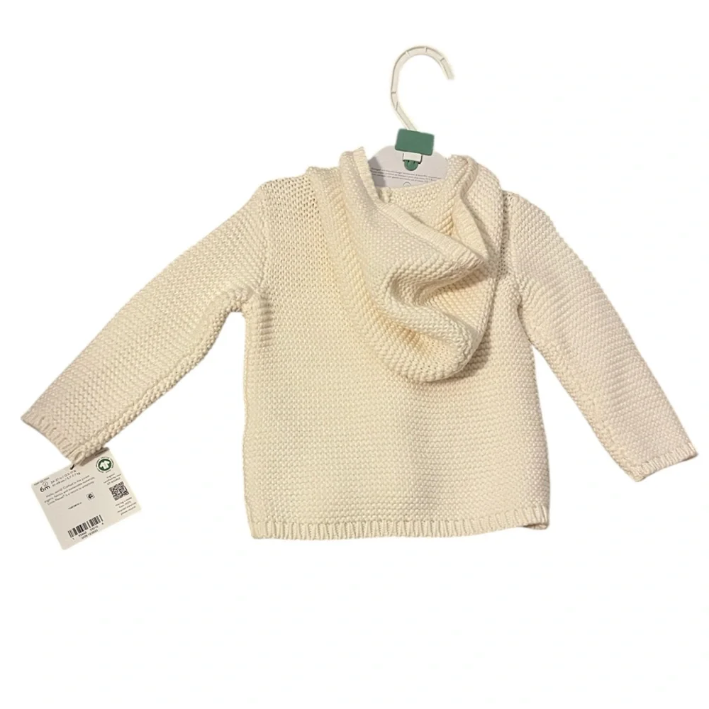 Little Planet by Carter’s‎ Organic Cotton Cardigan – 6 Months – Off White – NWT